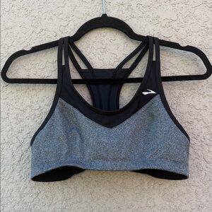 Brooks Black and Gray Sports Bra